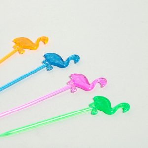 Шпажки для канапе «Фламинго», набор 12 шт., цвета МИКС