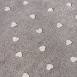 Плед с рукавами светящийся в темноте «Этель» Love, 150x200 см, 220 г/м²