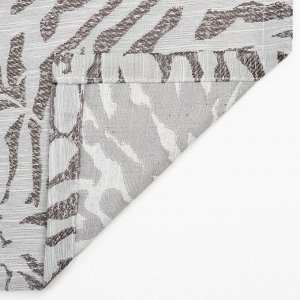 Штора портьерная Этель «Элит» цвет серый, на шторной ленте 145х265 см, 150гр/м2, 100% п/э