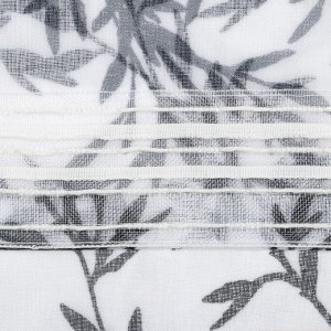 Тюль Этель «Шум листвы", на шторной ленте 145х270 см, 70гр/м2, 100% п/э