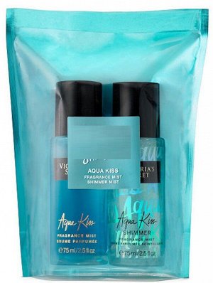 Подарочный набор I love shimmer aqua kiss fragrance mist