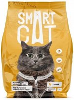 Сухой корм Smart cat для кошек Курица. 1,4 кг. Эконом. Россия