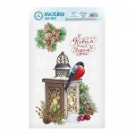 Наклейки на стекло «Зимняя сказка», многоразовые, 20 х 34 см, Новый год