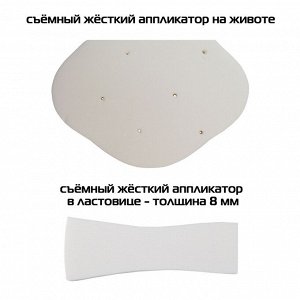 Бандаж при опущении органов малого таза № 8 с усиленным аппликатором в ластовице, белый (Крейт, Бандаж)