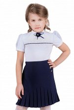 Белая школьная блуза, модель 0696