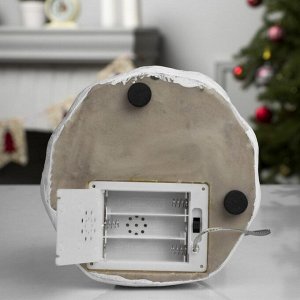 Светодиодная фигура «Ёлка» 10x23x10 см, полистоун, батарейки ААх3 (не в комплекте), USB, свечение тёплое белое