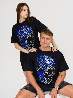 Футболка мужская "Корона/синий"
