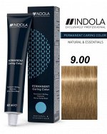Индола / INDOLA NATURAL&amp;ESSENTIALS Перманентный ухаживающий краситель для волос цвет 9.00 Блондин интенсивный натуральный 60 мл