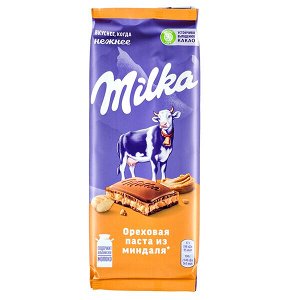 шоколад Милка Ореховая паста из миндаля 80 г 1/20