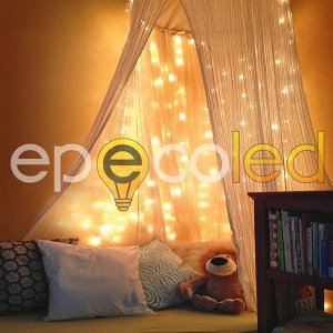 Гирлянда EPECOLED золотая (USB, на пульте, 30 метров, 300LED)