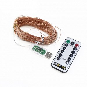 Гирлянда EPECOLED разноцветная (USB, на пульте, 30 метров, 300LED)