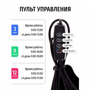 Фитолампа с двумя светильниками, USB РАСПРОДАЖА