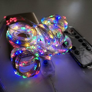 Гирлянда-занавес EPECOLED разноцветная (USB, на пульте, 3х3 метра, 300LED)