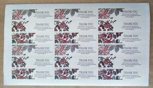 🎁 Наклейки Thank You на листе — 18 шт