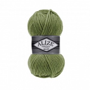 Пряжа Alize Superlana Maxi 100г №620 Оливковый