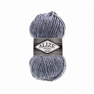Пряжа Alize Superlana Maxi 100г №806 Синий меланж
