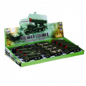 ИГРОЛЕНД Машина в виде военной техники, инерция, ABS, металл, 11, 2x4, 3x5, 3см