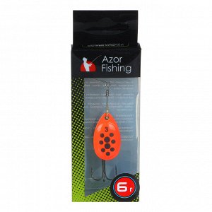 AZOR FISHING Блесна вращающаяся "Комета" №3, 6 гр, 5 цветов