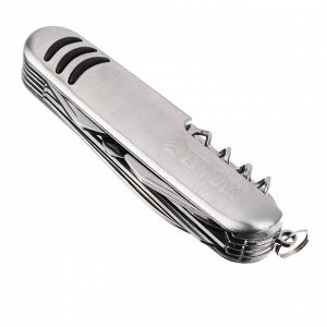 ЕРМАК Нож перочинный, 15см, многофункциональный, 11 функций, нержавеющая  сталь