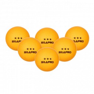 SILAPRO Набор мячей для настольного тенниса 6шт, d4см, PP