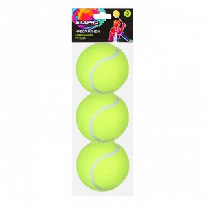 SILAPRO Набор мячей для большого тенниса 3шт, полиэстер