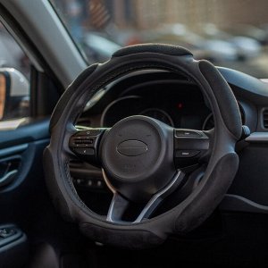 NG Оплетка руля, спонж, 6 подушек, черный, разм. (M)