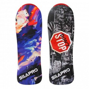 SILAPRO Скейтборд 75х25см (усилен.алюм. крепеж, 5240 PVC 608Z) макс. нагрузка 50кг