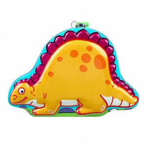 Копилка, в виде динозаврика, жесть, 18х12,5х6,5 см, 3 цвета