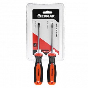 ЕРМАК Набор отверток 2 пр. 9986 (PH2-SL6х100мм)