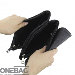 Сумка-планшет мужская ONEBAG средняя на регулируемом плечевом ремне(min:975, max:1575)