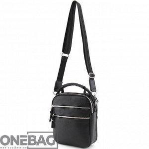 Сумка мужская ONEBAG средняя на короткой ручке и регулируемом плечевом ремне(min:975, max:1575)