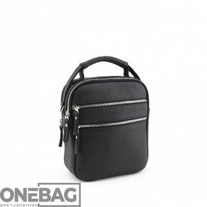 Сумка мужская ONEBAG средняя на короткой ручке и регулируемом плечевом ремне(min:975, max:1575)