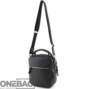 Сумка мужская ONEBAG средняя на короткой ручке и регулируемом плечевом ремне(min:975, max:1575)