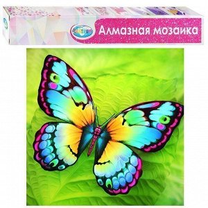 Набор для творчества Алмазная мозаика Бабочка 40*50см частичная выкладка 87138