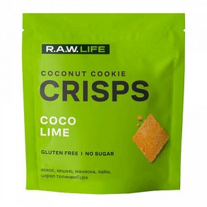 Печенье "Crisps Кокос-Лайм" Raw Life, 35 г