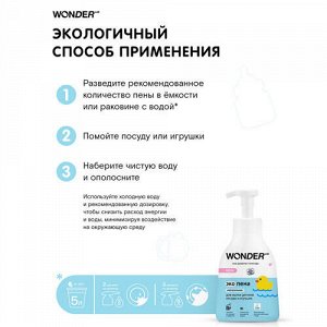 Средство для мытья детской посуды, без запаха WONDER LAB, 450 мл