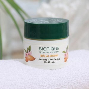 Крем для кожи вокруг глаз "BIOTIQUE", "Био миндаль", 15 г