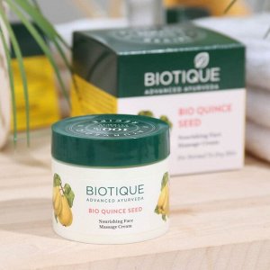 Массажный крем для лица "BIOTIQUE", с маслом из косточек айвы, 50 г