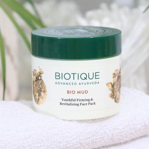 Маска для лица "Biotique", "Bio mud youthful firming & revitalizing face pack", 75 г