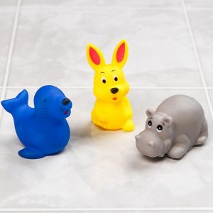 Набор игрушек для ванны «Морские животные №3», 6 шт., МИКС