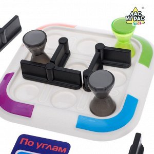 Лас Играс KIDS Настольная игра на логику «По углам» с карточками