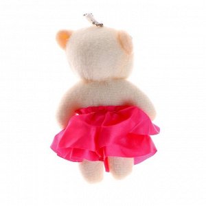 Подвеска «Мишка в юбке с розой», цвет МИКС