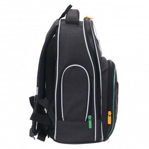 Рюкзак школьный Kite Education Yo, 38 х 29 х 16,5 см, эргономичная спинка, чёрный