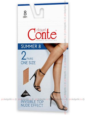 CONTE, SUMMER 8 knee-highs, 2 pairs
