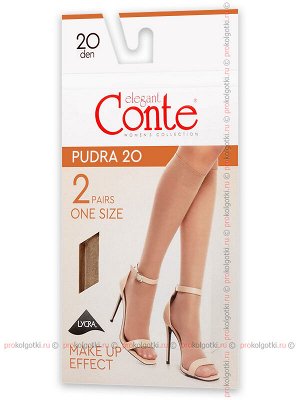 CONTE, PUDRA 20 knee-highs, 2 pairs