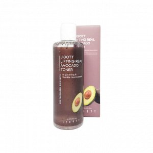 Антивозрастной тонер с экстрактом авокадо 300мл   JIGOTT LIFTING REAL AVOCADO TONER 300ml