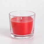 Свеча ароматическая в стакане АЛАНИЯ &quot;Вишня&quot;, 5,5 см