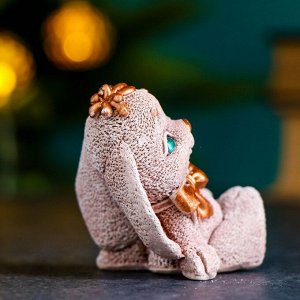 СИМА-ЛЕНД Фигура &quot;Кролик с бантом&quot; бежевый, 9х5х5см