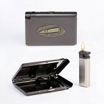 Портсигар с газовой зажигалкой &quot;Патрон&quot;, 9х11 см