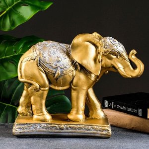 Фигура "Слон средний" бронза/серебро 31х12х27см
